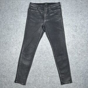 Lauren Ralph Lauren Jeans Womens Size 6 30x29 Black Classic Skinny Waxed